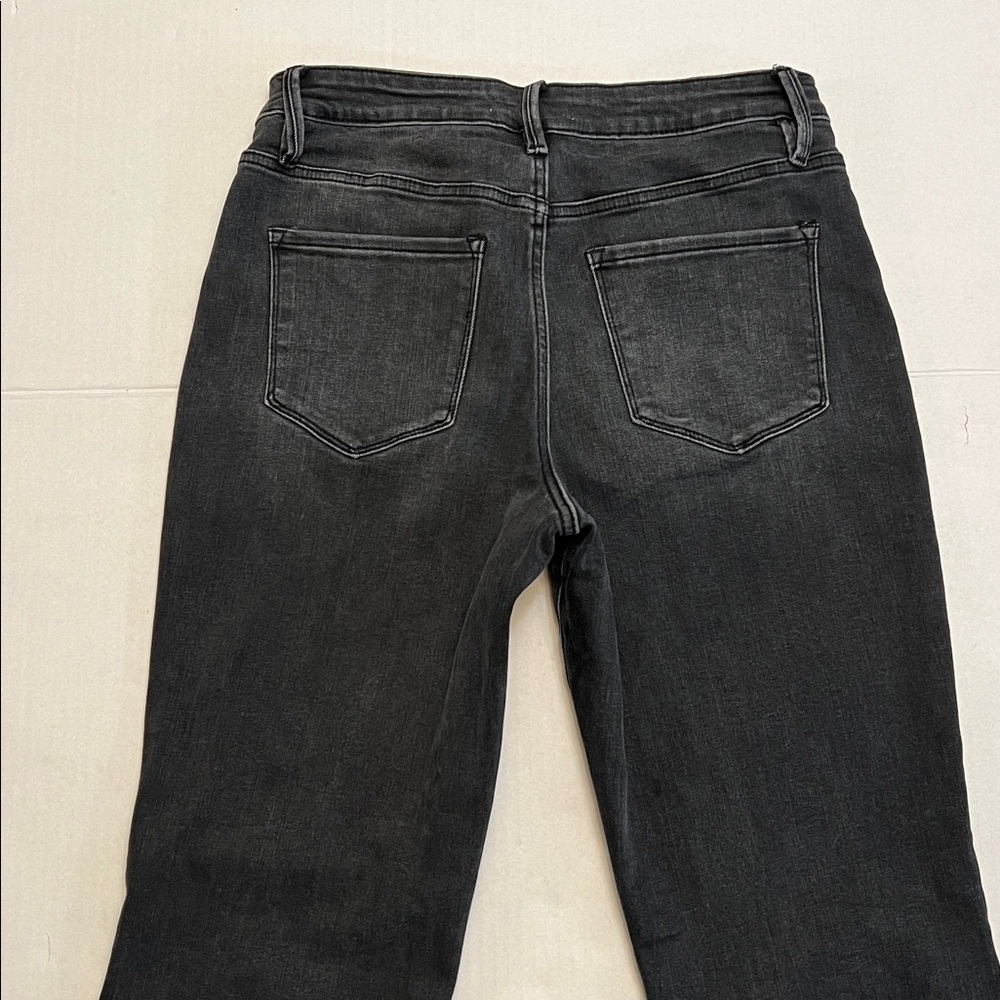 FLYING MONKEY BLACK FLARE HIGH WAISTED STRETCH JEANS SIZE 30 - Picture 5 of 16